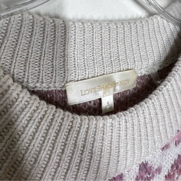 LoveShackFancy Sz S Wool Alpaca Kirsten Pullover Sweater Crew Neck Womens - Picture 6 of 11